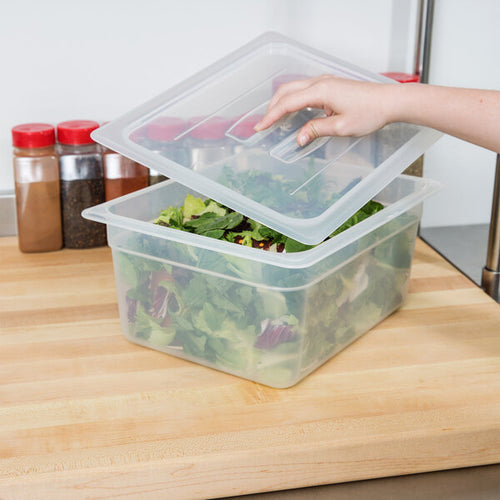 Cambro Translucent Half Size Polypropylene Food Pan Lid with Handle ( Case of 6 )