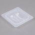 Cambro Translucent One Sixth Size Food Pan Lid with Handle ( Case of 6 )