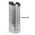 Full hammered stainless steel pitcher with 52 oz capacity and space-efficient design