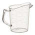 Winco Clear Polycarbonate Measuring Cups with Raised Graduation Markings