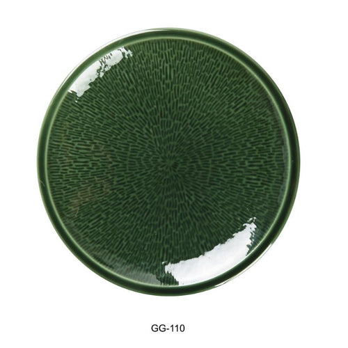 Yanco GG-110 Green Gem China 10" x 1-1/2" Round Plate (1Dz)