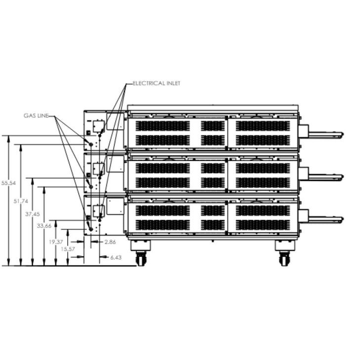 Middleby Marshall X70 X-Series Gas Conveyor Oven - Single/Double/Triple Stack options Available