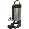 Winco 1.5 Gallon Commercial Gravity Beverage Dispenser with Sight Glass & Brew-Through Lid