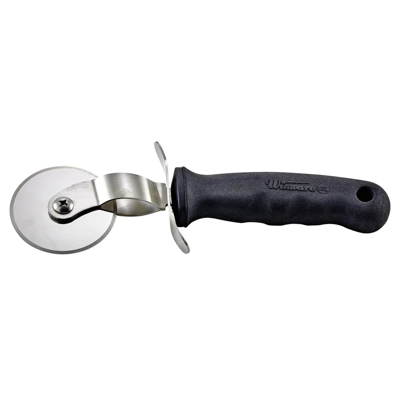 Winco Soft-Grip Commercial Pizza Cutters with Stainless Steel Wheel Blades