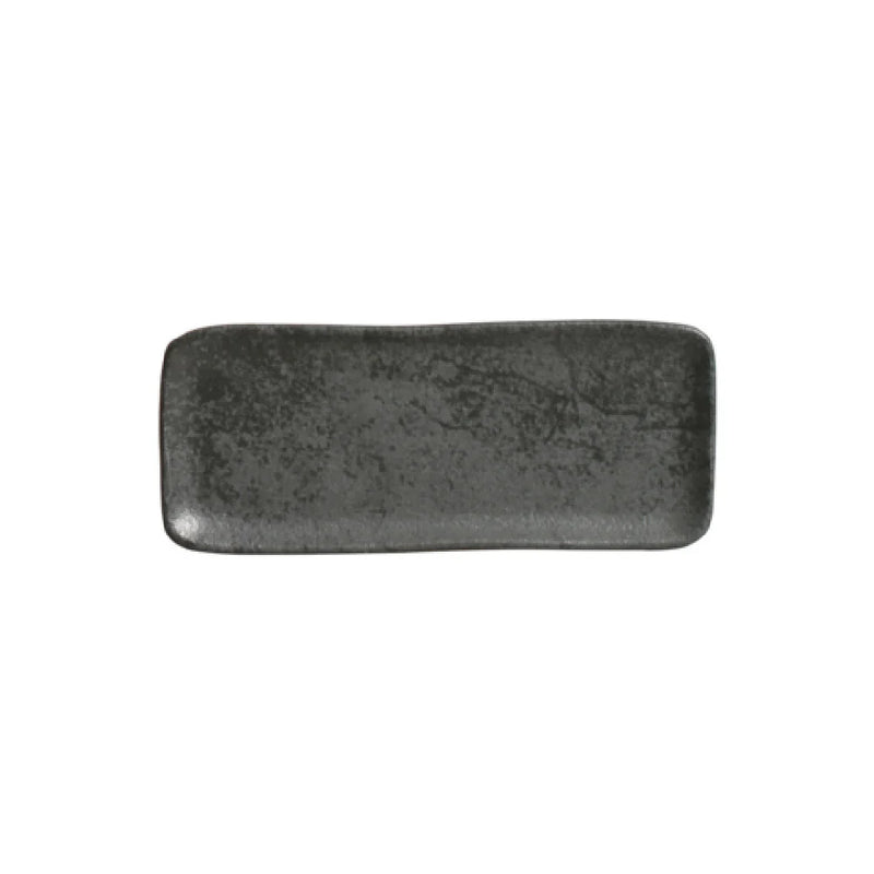 Porto Brasil Organic Rectangular Platter Stoneware Chromium ( Case of 12)