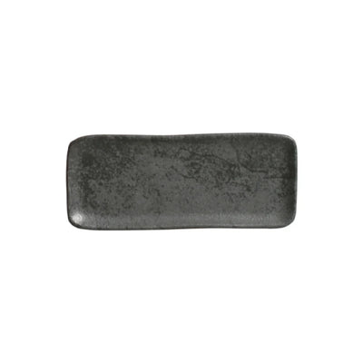 Porto Brasil Organic Rectangular Platter Stoneware Chromium ( Case of 12)