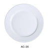 Yanco AC-20 11 1/4" Plate, Porcelain, Super White Pack of 12 ( 1 Dz )