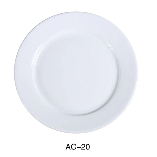 Yanco AC-20 11 1/4" Plate, Porcelain, Super White Pack of 12 ( 1 Dz )