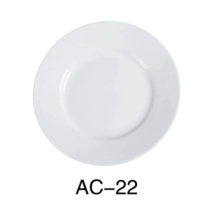 Yanco AC-22 8 1/4" Plate, Porcelain, Super White Pack of 36 ( 3 Dz )