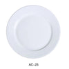 Yanco AC-25 14" Plate, Porcelain, Super White, 6PCS