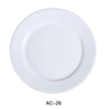 Yanco AC-26 16" Plate, Porcelain, Super White, 4PCS