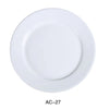 Yanco AC-27 18" Plate, Porcelain, Super White, 2PCS
