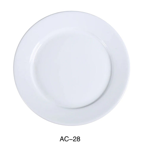 Yanco AC-28 20" Plate, Porcelain, Super White, 2PCS