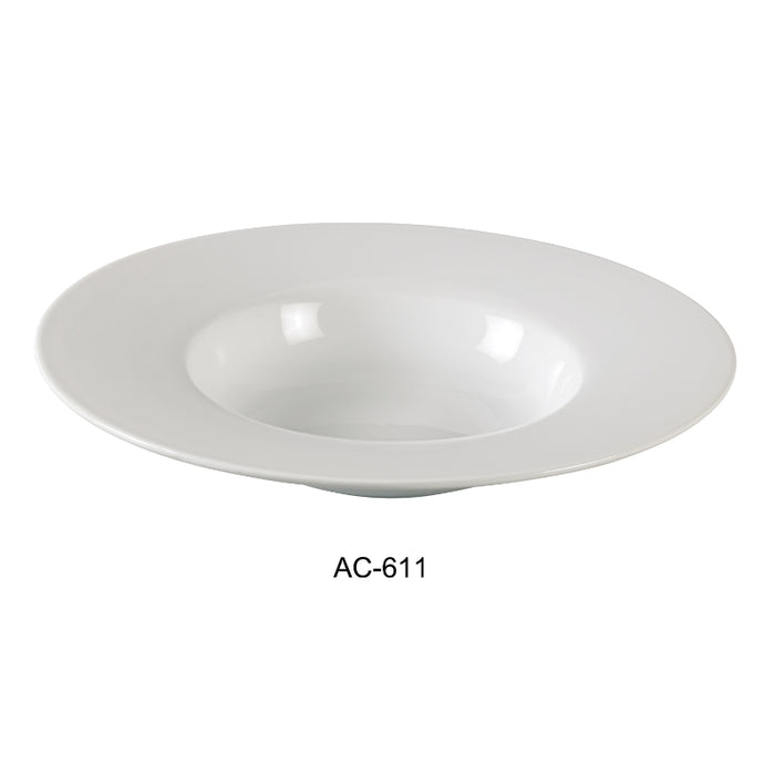 Yanco AC-611 11.5", 2 1/4" Deep 14 OZ, Dessert Plate Pack of 12 (1 Dz)