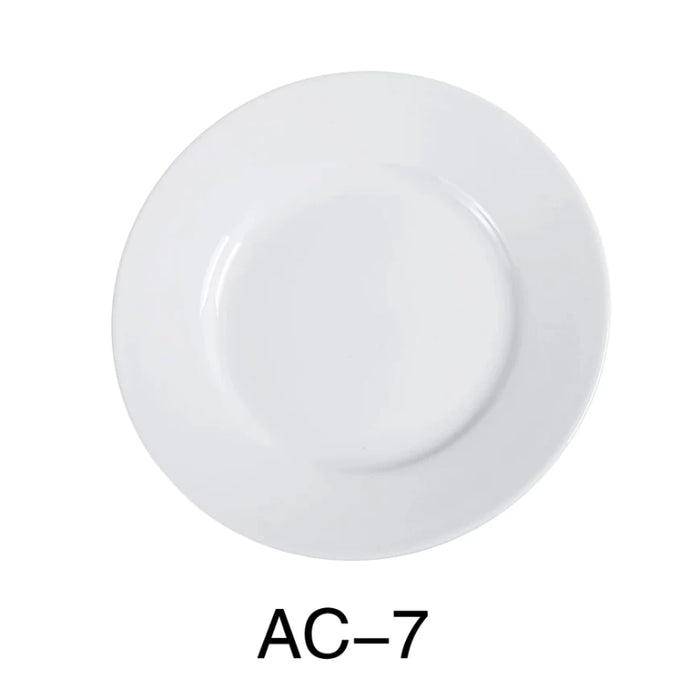 Yanco AC-7 7 1/2" Plate, Porcelain, Super White Pack of 36 ( 3 Dz )