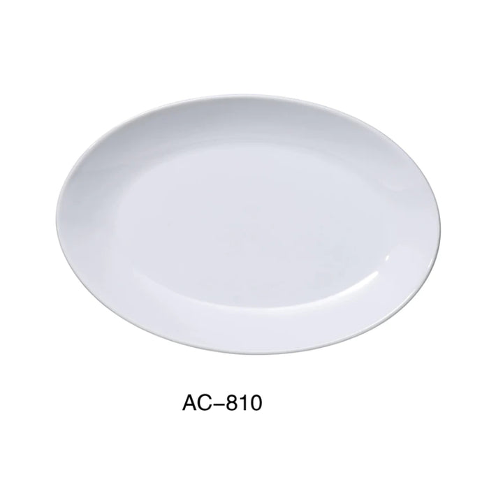 Yanco AC-810 10 X 7″ X 1/8″ Deep Coupe Platter,  11 OZ, Pack of 24 (2 Dz)