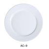 Yanco AC-9 9 1/2" Plate, Porcelain, Super White Pack of 24 ( 2 Dz )