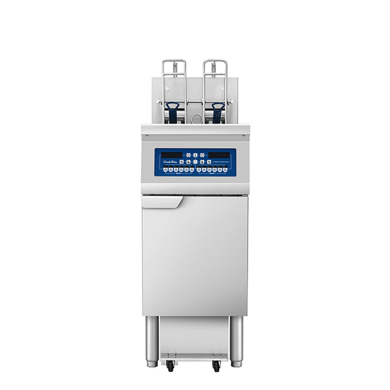 Atosa AEFF-50-1B 50 lb Commercial Electric Fryer with Automatic Basket Lift and Oil Filtration
