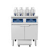 Atosa AEFF-50-2B Double-Vat Electric Fryer with Automatic Basket Lift and Oil Filtration