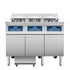 Atosa AEFF-50-3 Triple-Vat Commercial Electric Fryer with Built-In Oil Filtration