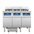 Atosa AEFF-50-3T Triple-Vat Commercial Electric Fryer with Split Vat and Built-In Filtration