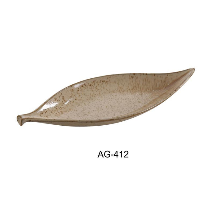 Yanco AG-412 Agate Leaf Plate (2 Dz)