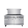 AGR-10B — 60″ Gas Range with Ten (10) Open Burners Atosa