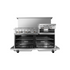Heavy-duty cast iron burners on Atosa AGR-6B-24RGB gas range