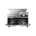 Heavy-duty cast iron burners on Atosa AGR-6B-24RGB gas range