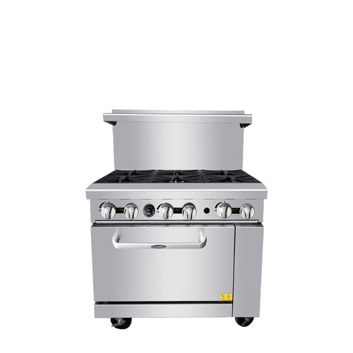 AGR-6B — 36″ Gas Range with Six (6) Open Burners by Atosa