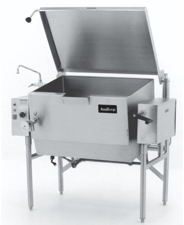 AccuTemp ALGTSE-40-QS Gas Skillet, 40 Gallon Capacity, Manual tilt, Floor Mounted