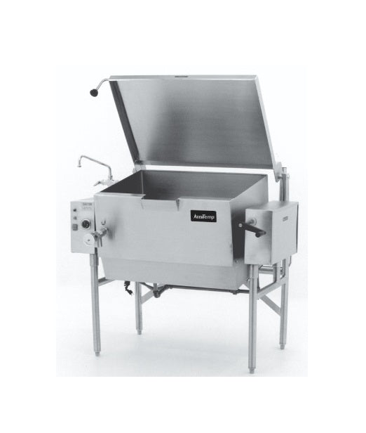 AccuTemp ALTGSE-30-QS-QS Gas Skillet, 30 Gallon Capacity, Manual tilt, Floor Mounted