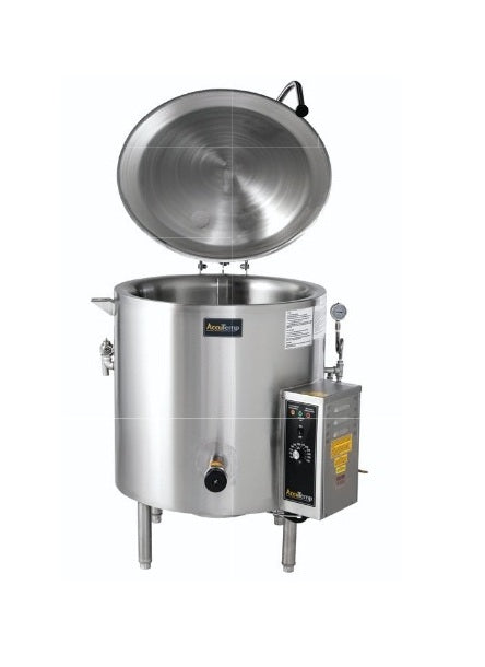 AccuTemp ALLGB-80 Insulated self-ContaIned Kettle, 80 Gallon Capacity, Gas, 2/3 Jacketed Insulated, Non-Tilting, Floor Mounted