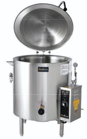 AccuTemp ALLGB-40 Insulated self-ContaIned Kettle, 40 Gallon Capacity, Gas, 2/3 Jacketed Insulated, Non-Tilting, Floor Mounted