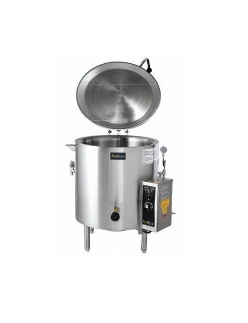 AccuTemp ALLGB-50 Insulated self-ContaIned Kettle, 50 Gallon Capacity, Gas, 2/3 Jacketed Insulated, Non-Tilting, Floor Mounted