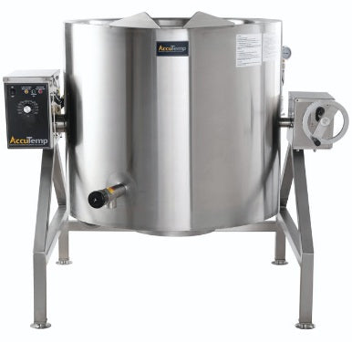 AccuTemp ALTLGB-80 Insulated self-Contained Kettle, 80 Gallon Capacity, Gas, 2/3 Jacketed, Tilting, Floor Mounted