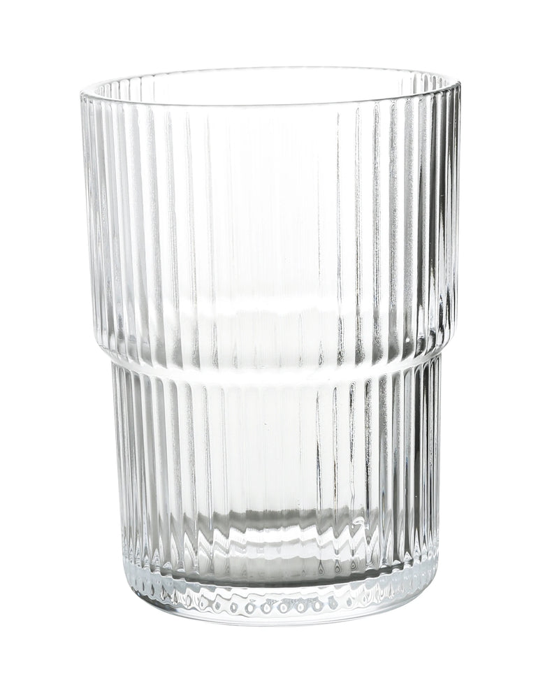 Yanco Aqua Mist AM-214 15 oz Glassware Stackable Beverage Glass ( Pack Of 24 )