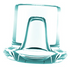 Top Hat ice cubes produced by Hoshizaki AM-50BAK-DS machine