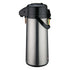 Winco Glass Lined Airpot with Lever Top, Push Button, Stainless Steel Body (Price/Piece)