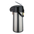 Winco Glass Lined Airpot with Lever Top, Push Button, Stainless Steel Body (Price/Piece)