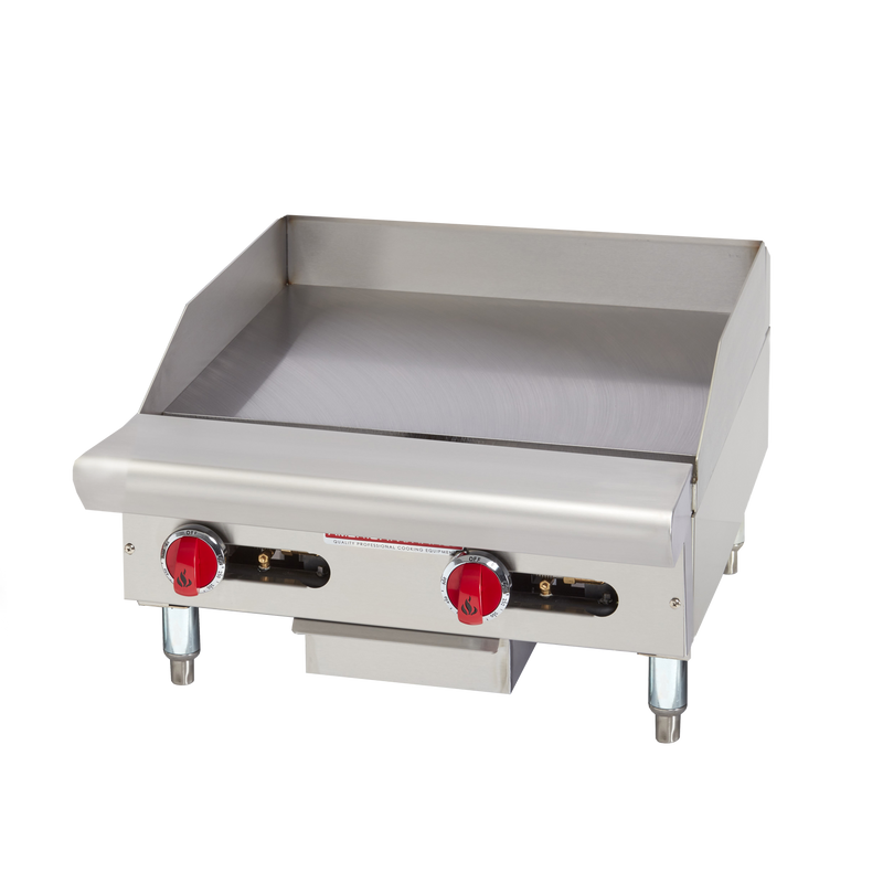 American Range ARSTG-12 12" Countertop Gas Griddle, Modulating Thermostatic, 21" Depth, 30000 BTU