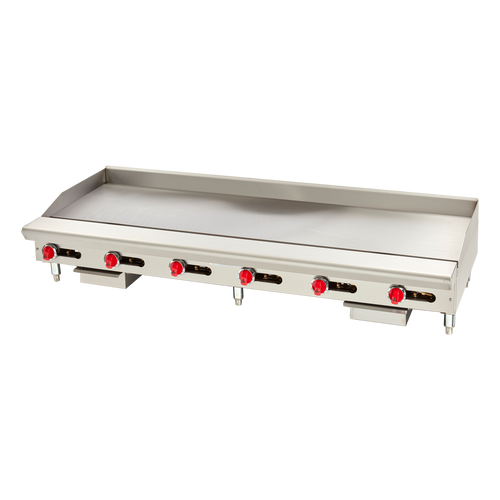 American Range ARSMG-72 72" Countertop Gas Griddle, Manual, 21" Depth, 180000 BTU