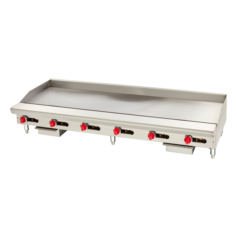 American Range ARSTG-72 72" Countertop Gas Griddle, Modulating Thermostatic, 21" Depth, 180000 BTU