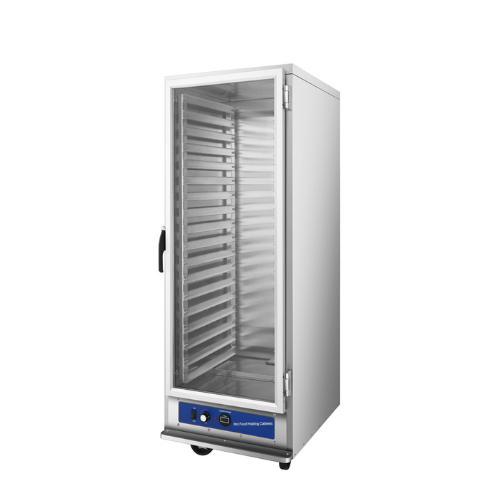 Self-closing door mechanism with stay-open feature on Atosa cabinet