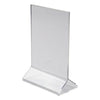 Winco Double-Sided Clear Acrylic Menu Stand (Price/Piece)