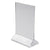Winco Double-Sided Clear Acrylic Menu Stand (Price/Piece)