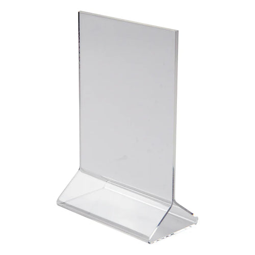Winco Double-Sided Clear Acrylic Menu Stand (Price/Piece)