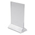 Winco Double-Sided Clear Acrylic Menu Stand (Price/Piece)