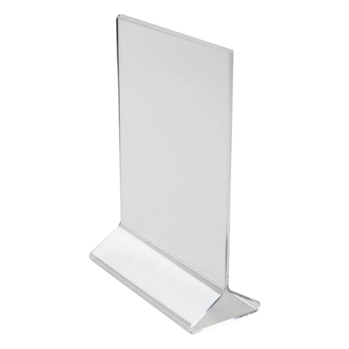 Winco Double-Sided Clear Acrylic Menu Stand (Price/Piece)