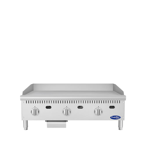 Atosa CookRite 36 Inch Heavy Duty Chrome Griddle 90,000 BTU Commercial Gas Griddle